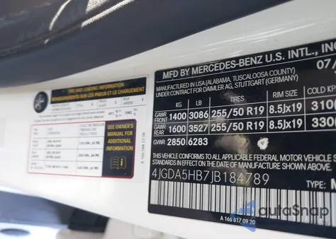 2018 Mercedes-Benz Gle 350 4Matic from USA, damaged, VIN 4JGDA5HB7JB184789